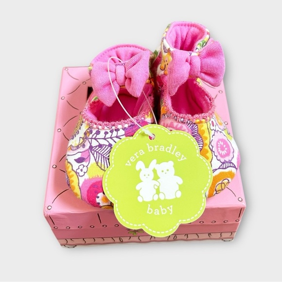 Vera Bradley Baby Mary Jane Shoes 0-6m NWT - Picture 2 of 7